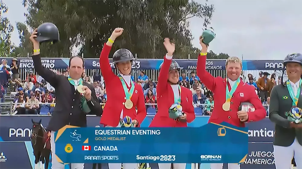 Canadian Eventing Team Gold