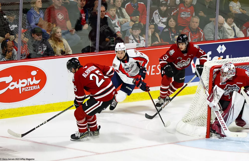 Windsor Spitfires vs. Guelph Storm in 202324 Home Opener In Play! magazine