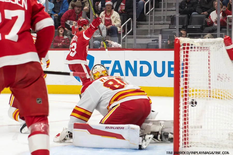 Detroit Red WIngs vs Calgary Flames November 27 2024 - In Play! magazine