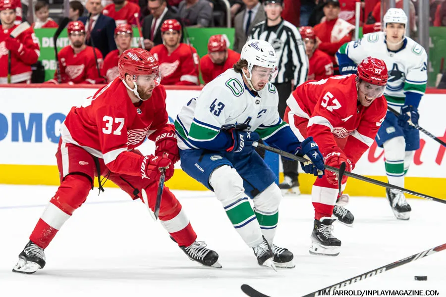 Detroit Red Wings vs Vancouver Canucks - In Play! magazine
