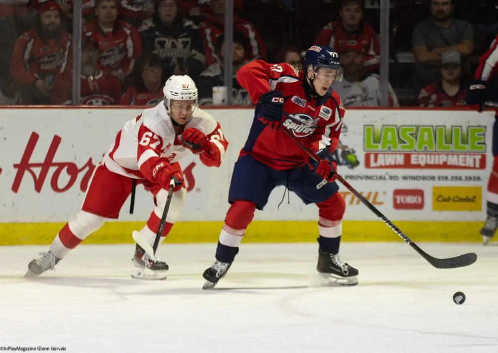 Windsor Spitfires vs Soo Greyhounds March 27 2025 - In Play! magazine