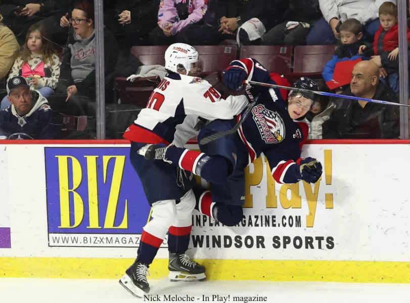 Windsor Spitfires vs Saginaw Spirit December 31 2025 - In Play! magazine