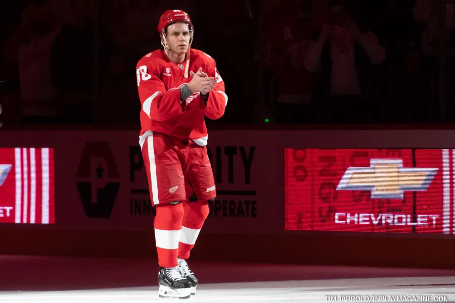 Patrick Kane - Detroit Red Wings vs Calgary Flames March 16 2026 In Play! magazine