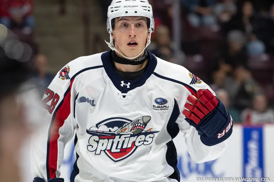 Conor Walton - Windsor Spitfires - In Play! magazine