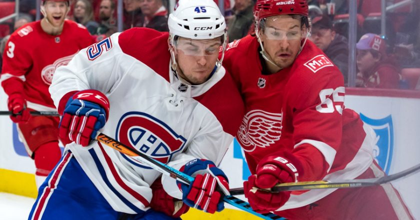 Red Wings vs Montreal Canadiens April 5